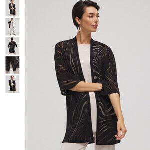 Chico's Travelers™ Collection Swirl Burnout Cardigan